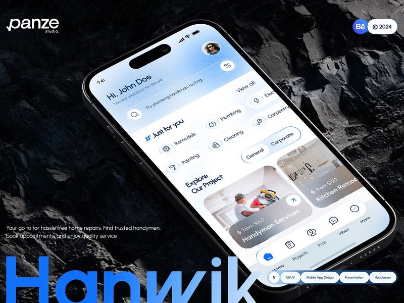 Handyman Service Mobile App UI/UX Design