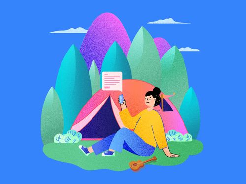 Dynamic Remote Working Illustration by Wackymons
