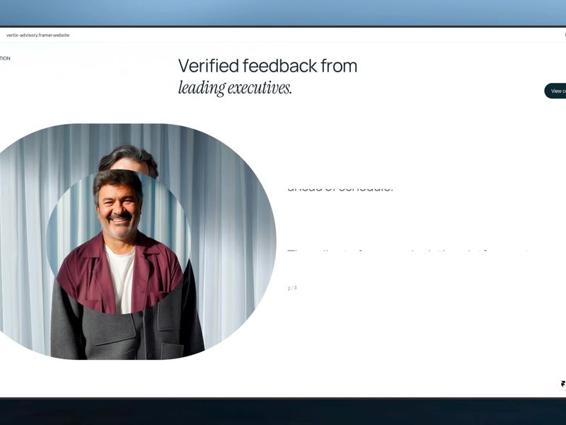 Vertix Advisory — Website Template for Framer