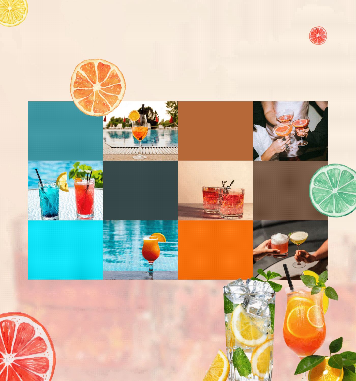 FIZZIA Drinks & Cocktails Branding