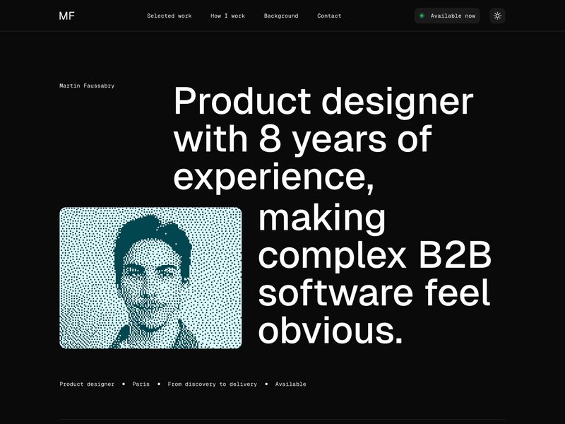 Martin Faussabry - Product Designer Portfolio