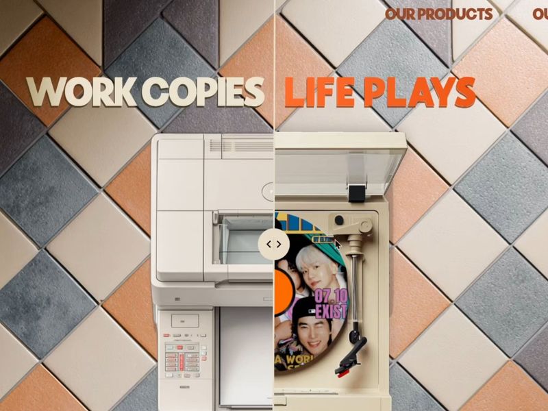 Work Copies – Life Plays: Hero Slider Concept for Turntable