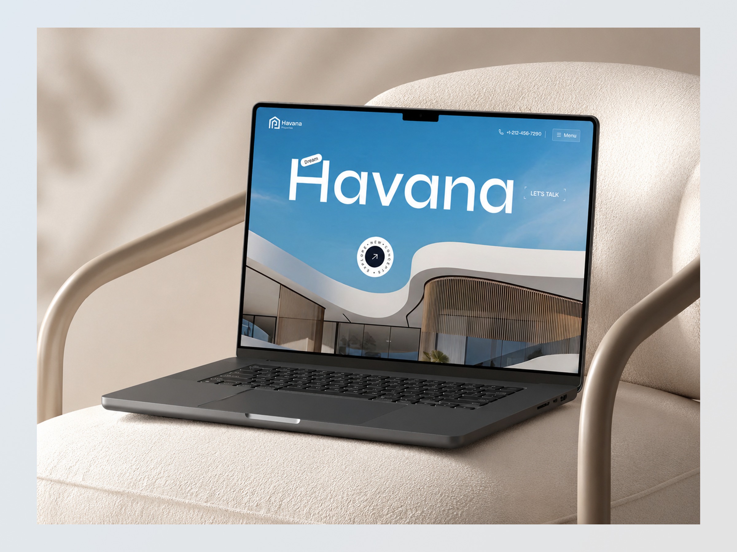 Havana Real Estate is a modern Framer website template