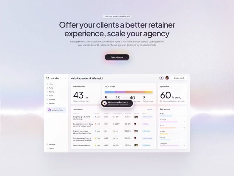 Lightning bursts hero section landing page