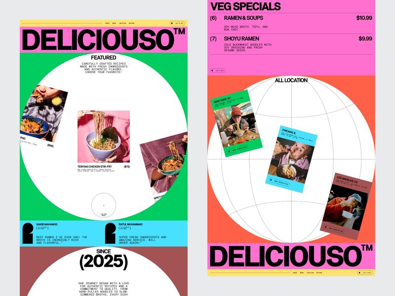 Modern Restaurant Website Design