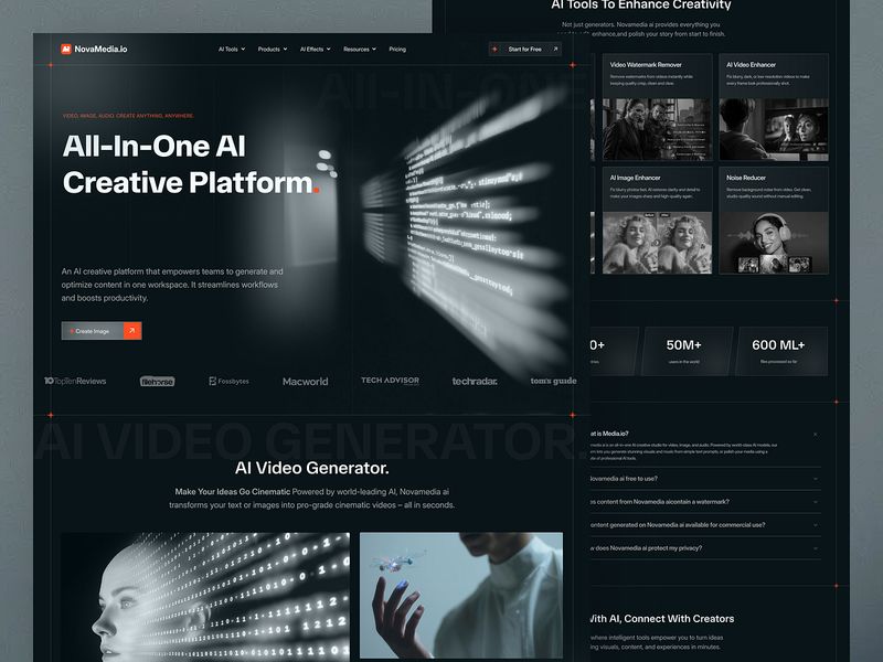 AI-Powered Video,Image,Platform Website -2026