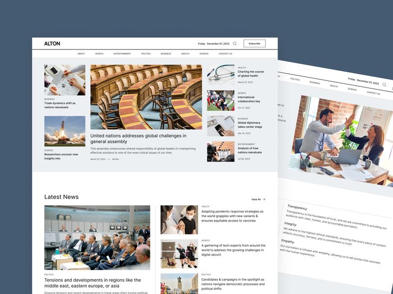 Alton - Blog & Editorial Website