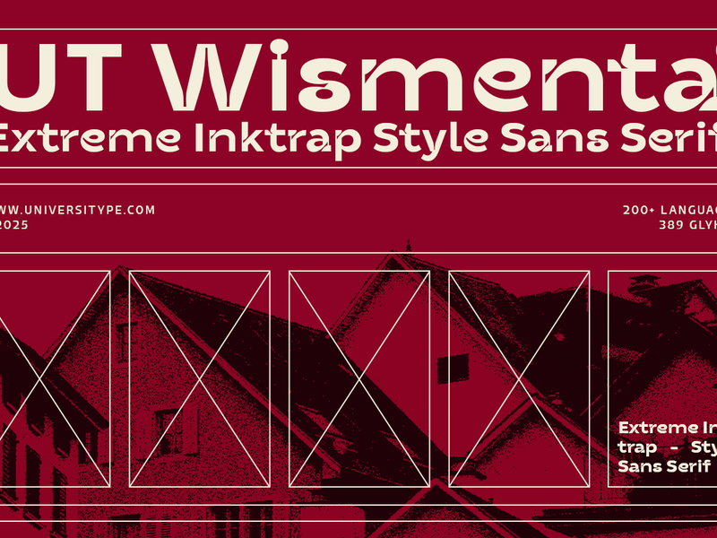 UT Wismenta - An Extreme Inktrap Style Sans Serif