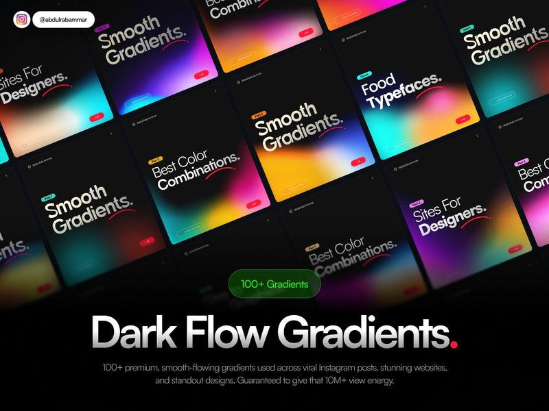 DarkFlow Gradients — 100+ Smooth High-Quality Gradients