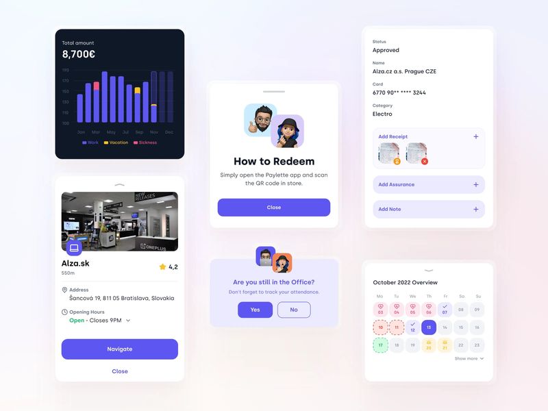 Paylette - UI Elements