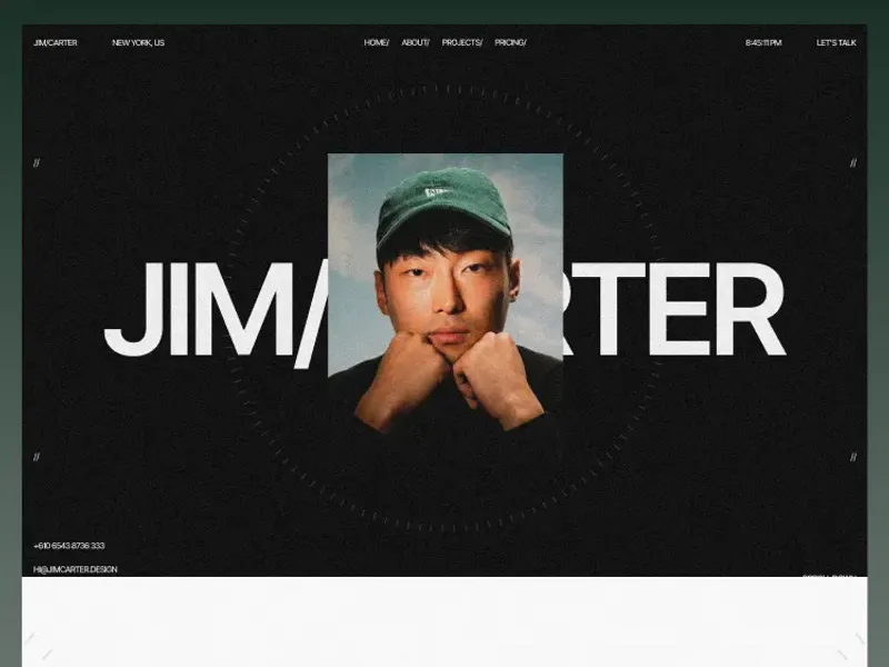 JIM CARTER by Design Monks - Portfolio, Agency design asset by webflow