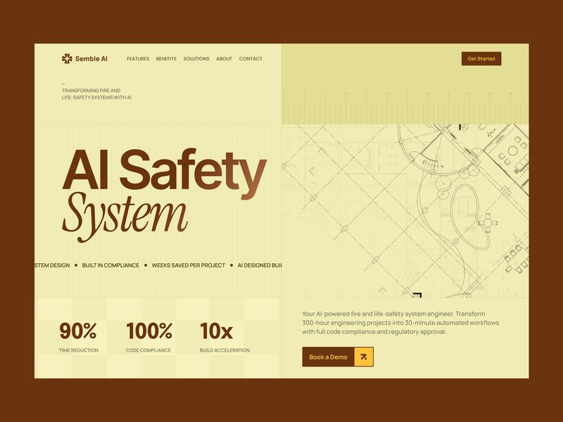 Semble AI - AI agent platform for designing commercial buildings (Redesign Concept)