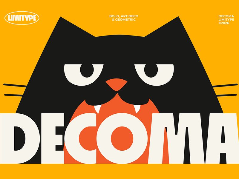 Decoma - Bold Geometric Font