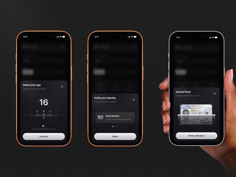 🪪 Identity Verification Flow — Minimal Mobile UI