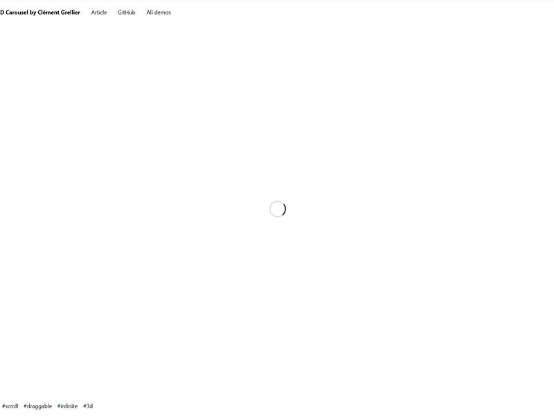 Infinite Carousel with Reactive Background Gradients
