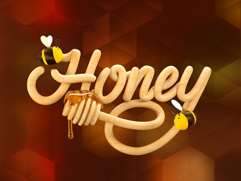 Honey │ 3D Lettering