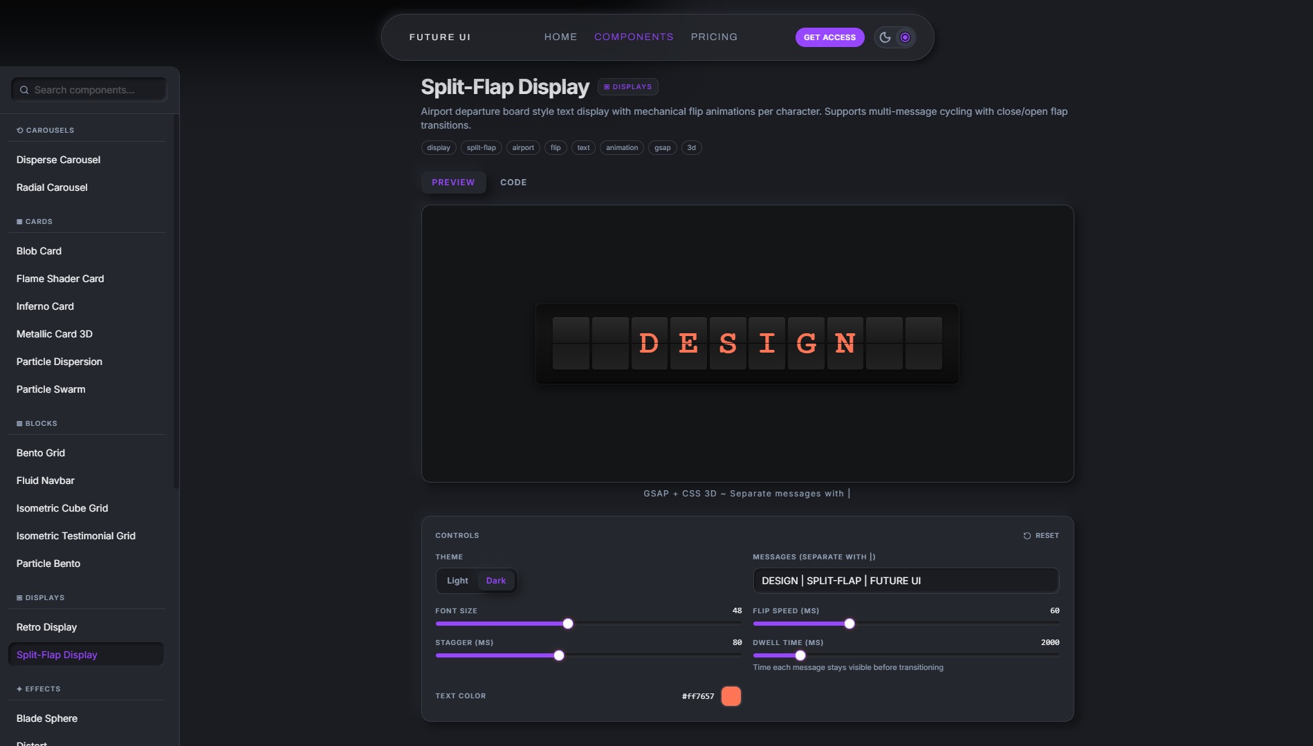 FutureUI - Premium Animated React Components for the modern Web Image 1