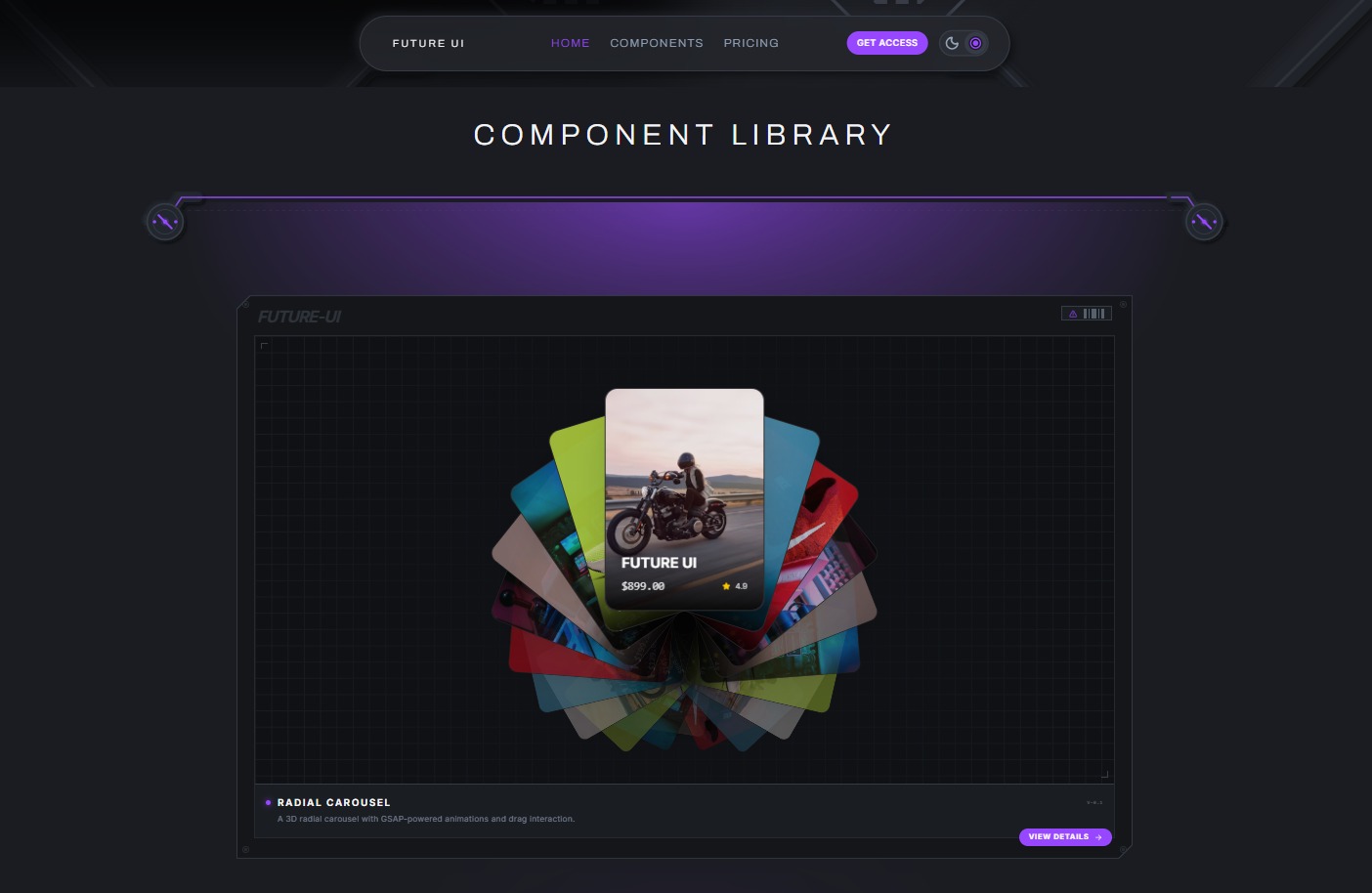 FutureUI - Premium Animated React Components for the modern Web Image 3