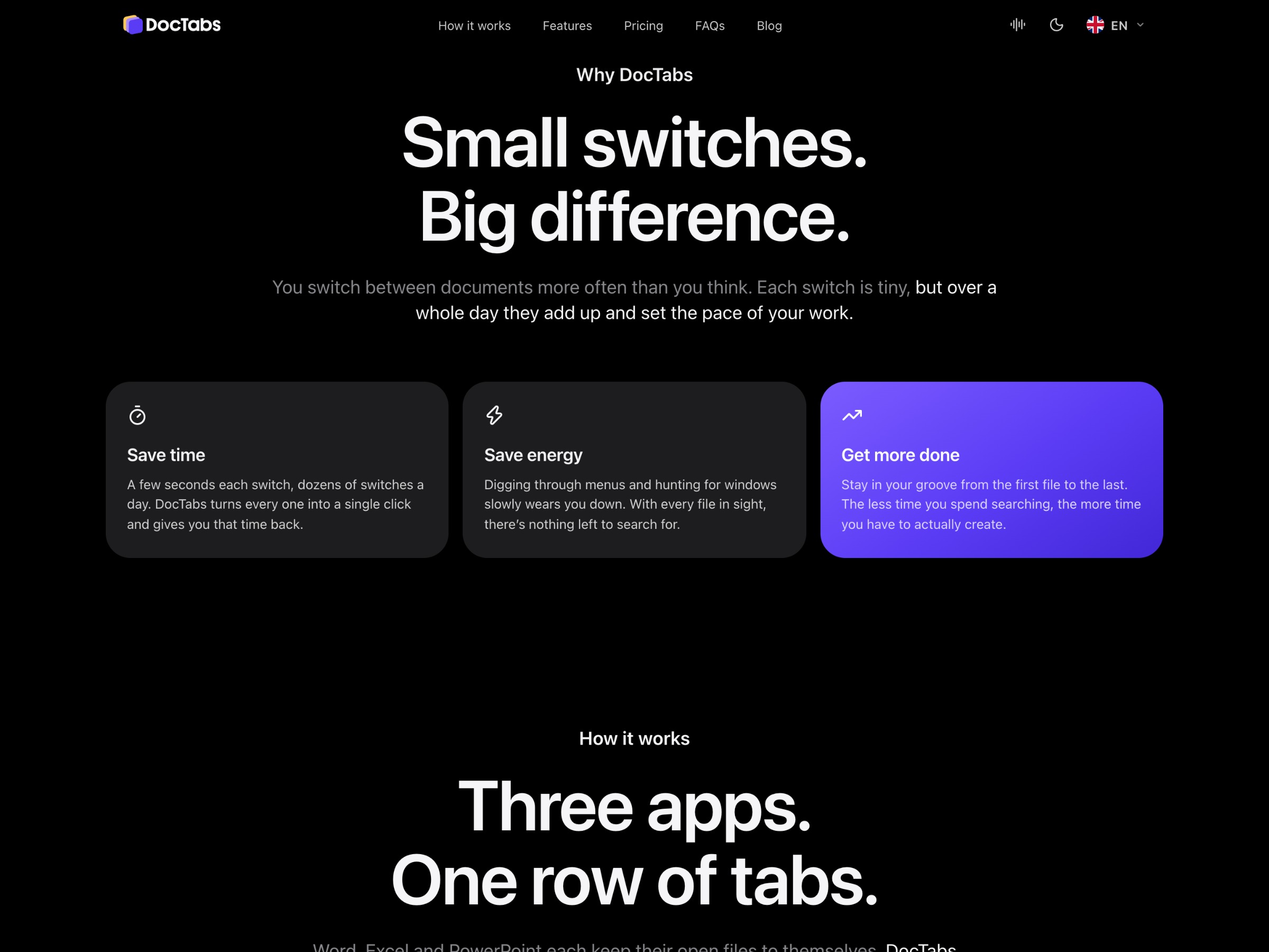 DocTabs — Website and product design Image 1