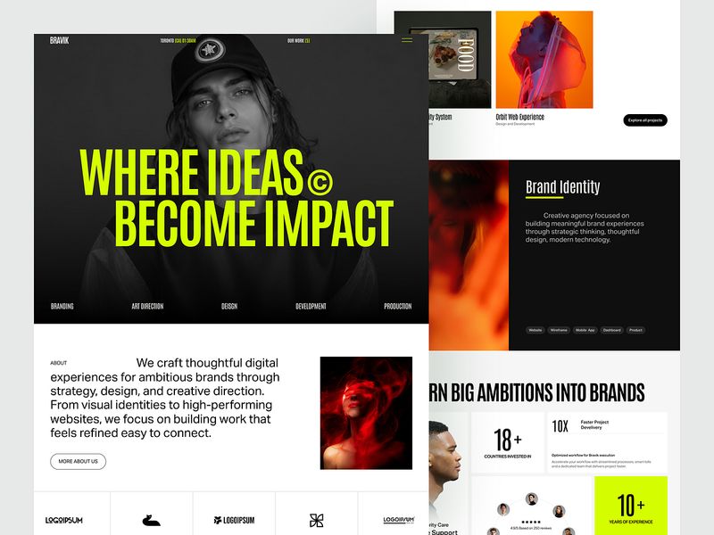 Creative Agency Website — Branding & Digital Experience
