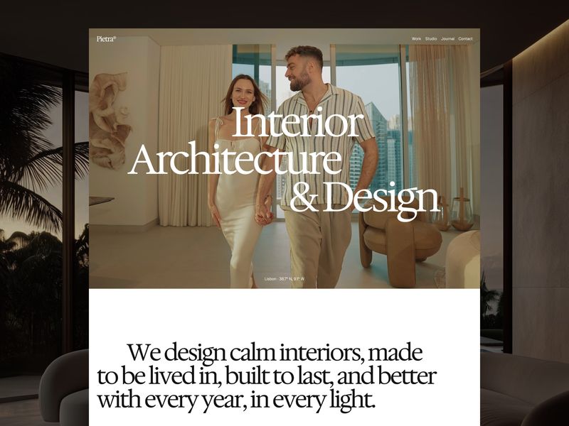 Pietra: Interior Design Studio Template by madebrux