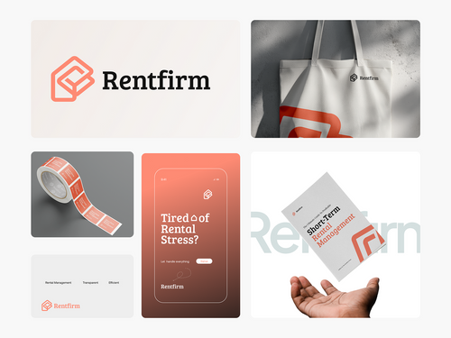 Visual Identity For Rentfirm by Ahmed Rumon | Logo Designer | Branding Expert