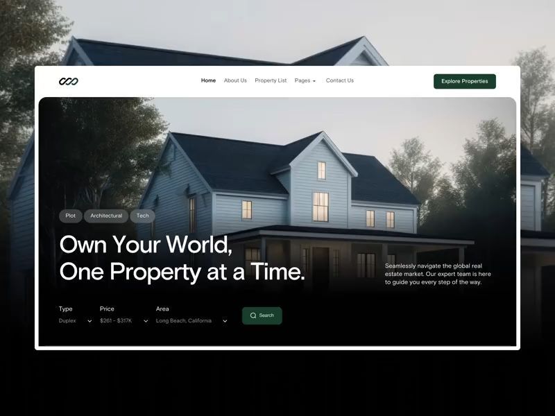 Ownly - Real Estate Website Design
