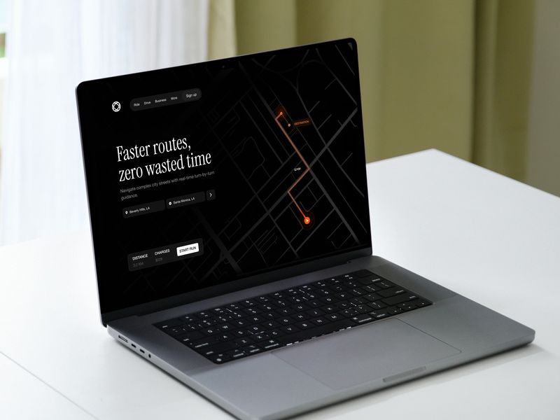 High-Contrast City Navigation Landing Page 🗺️