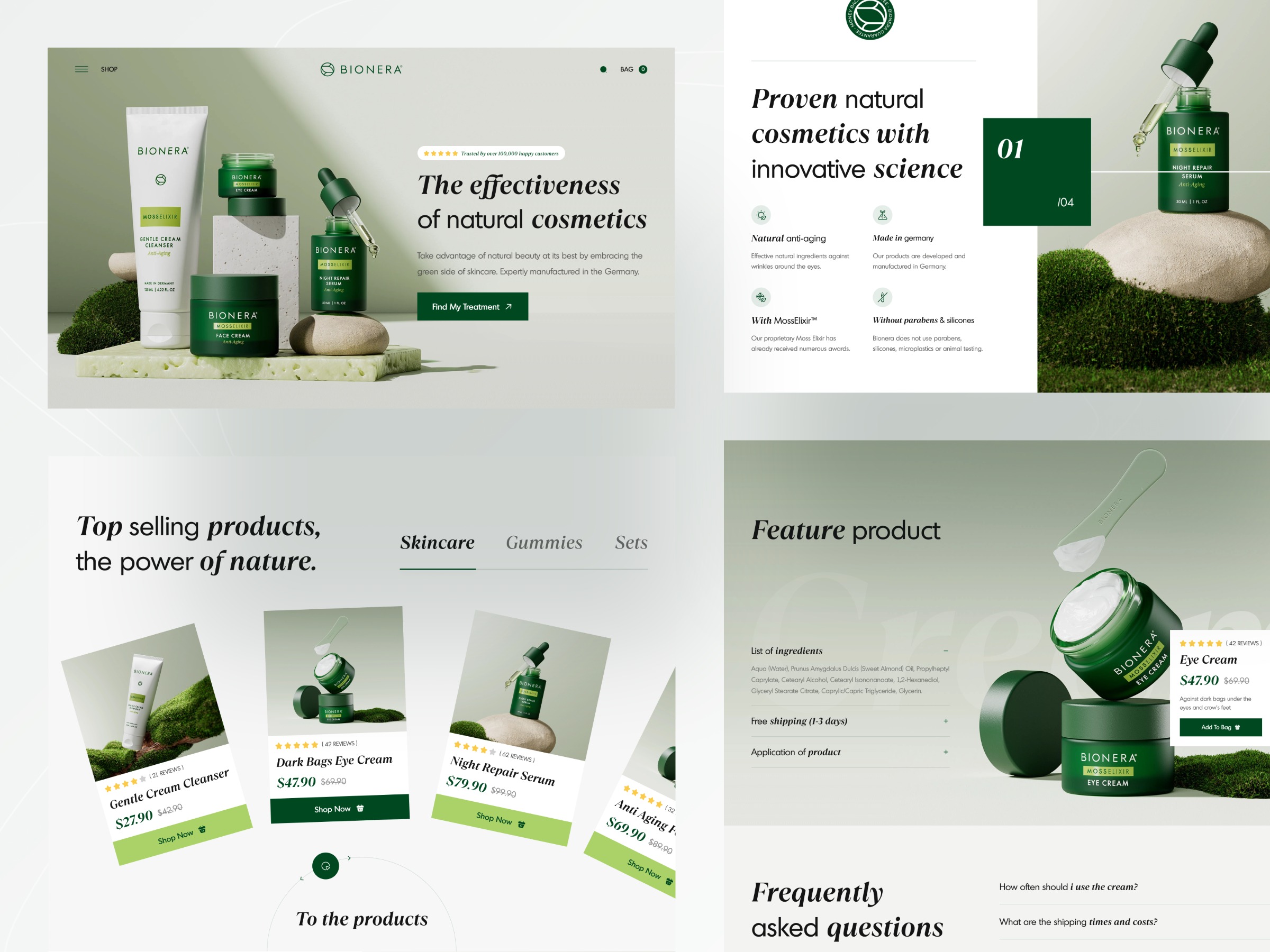 Bionera - Biological New Era Skincare Website Design Image 0
