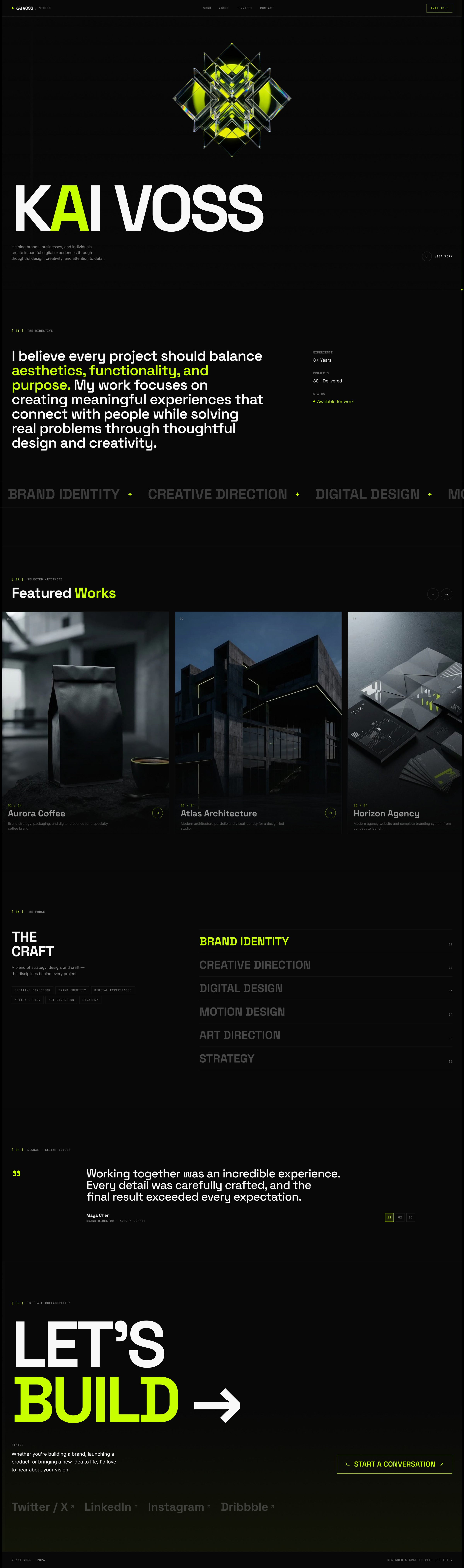 Kai Voss- Portfolio/ Agency Website Image 0