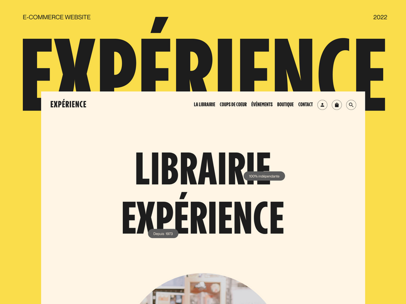 Librairie Experience - Awwwards Honorable Mention