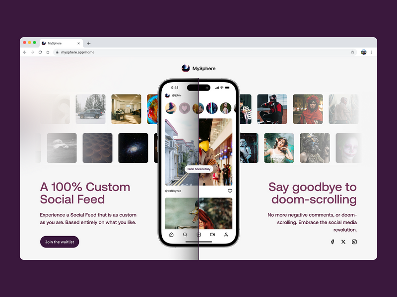 MySphere: Web Hero Section by Nur Asyrof Muhammad