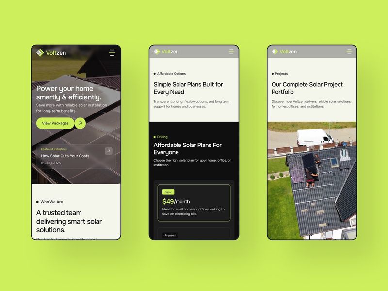 Voltzen — Solar Energy Website Template