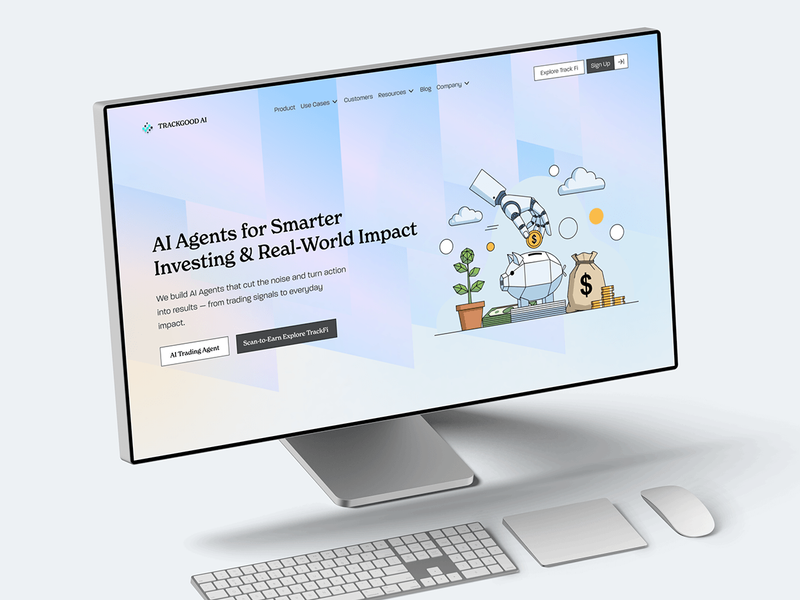 TrackGood AI - AI Agent Platform Landing Page