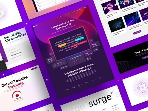 Surge AI Case Study - Branding, Web &amp; Product Design for the world's most powerful data labeling platform