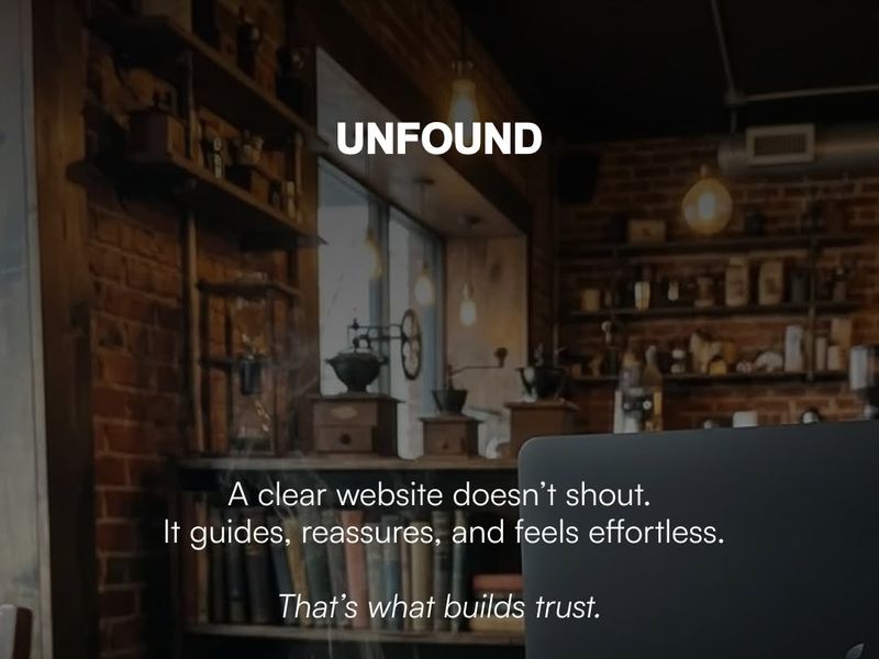 Most Local Business websites aren’t bad. They’re just unclear. Find out why 👆