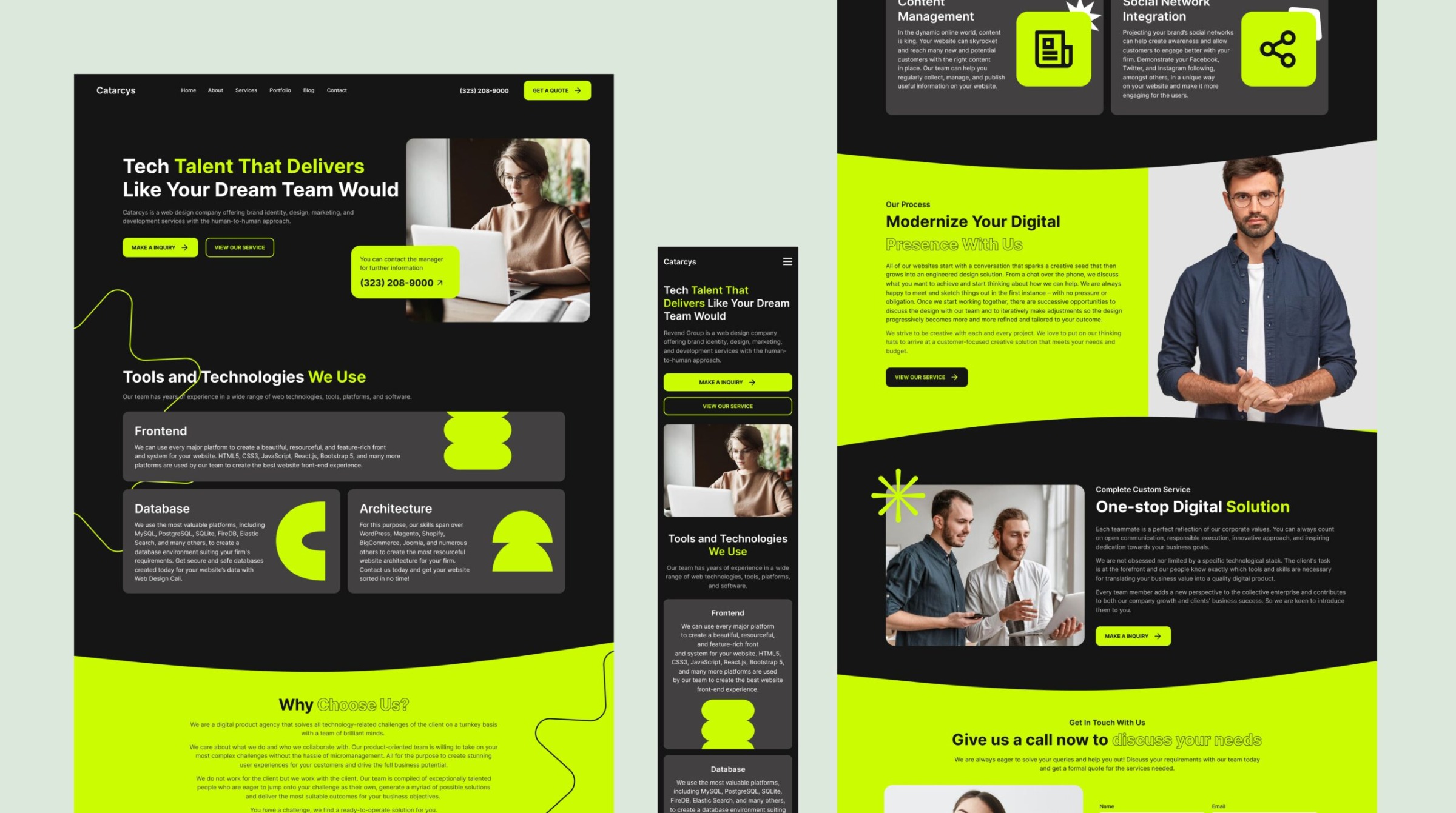 Catarcys — Free Website Design for Creative Digital Agencies Image 1