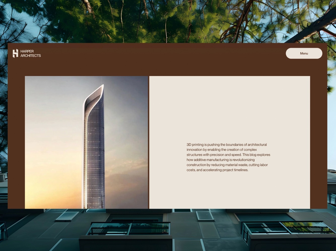 Harper - Interior Portfolio Website Image 1