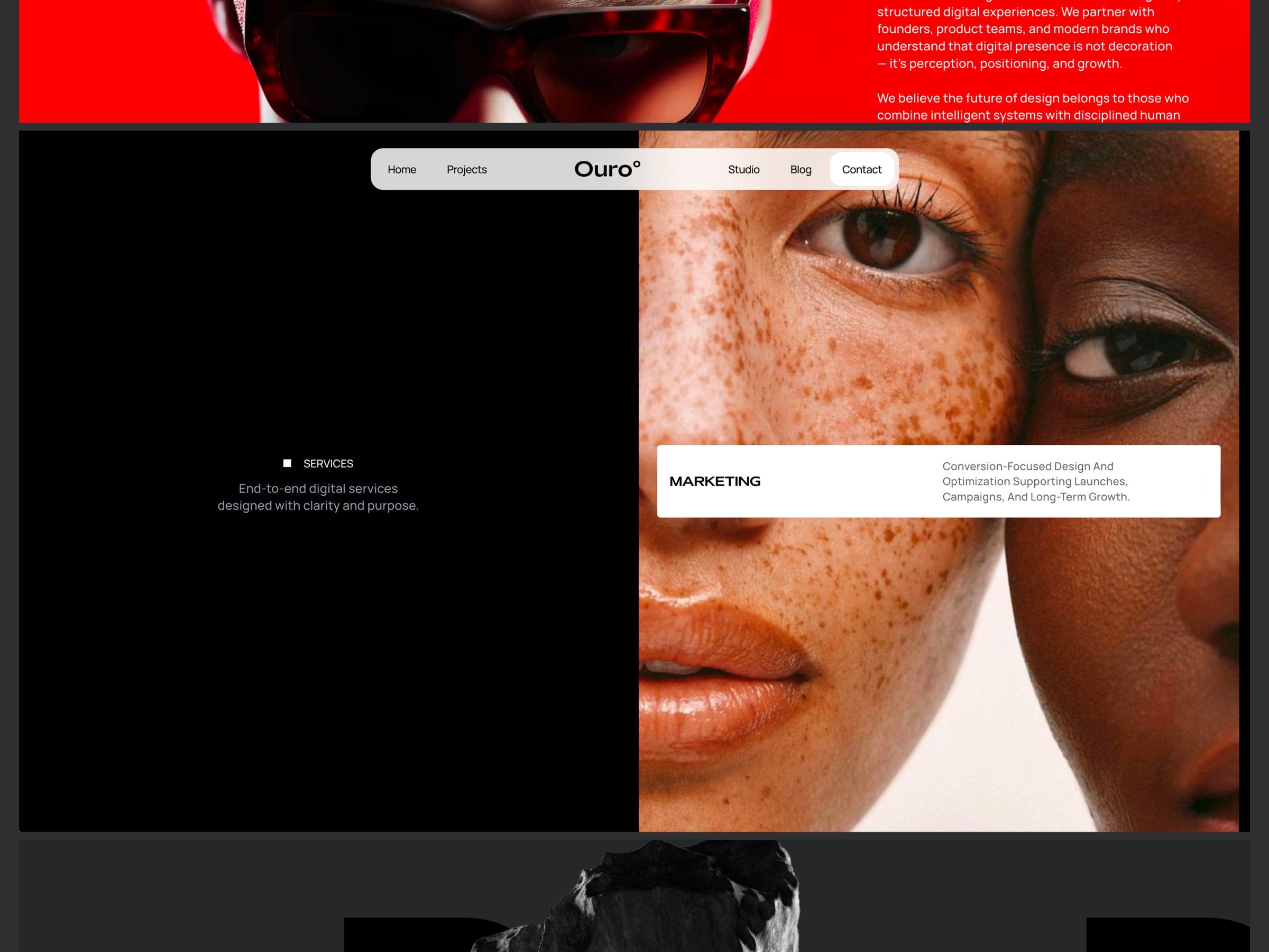Ouro Framer Agency Template Image 1
