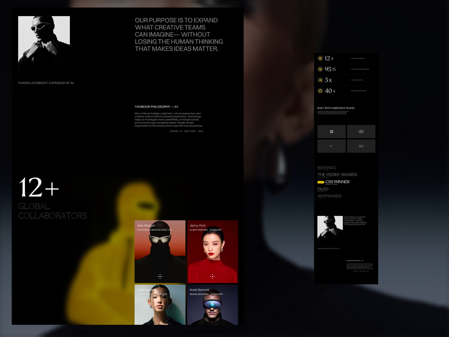Thundor® — AI-Native Agency Framer Template Image 1