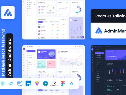 MatDash Tailwind React Admin Template - Adminmart